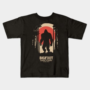 Bigfoot Sanctuary National Cryptid Kids T-Shirt